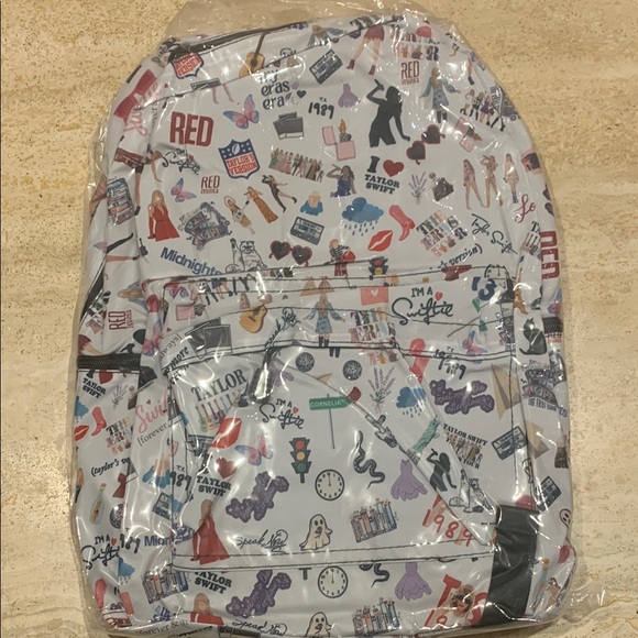 Taylor Swift Themed White Backpack. NWT - Picture 2 of 3